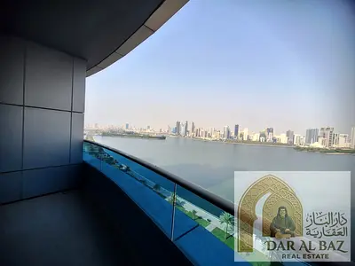 4 غرف بالمجاز 3 | تكييف مجاني | بلكون | جيم | مسبح | باركينج | غرفة خادمة | اطلالة بحرية مباشرة | بالقرب من مخرج دبي