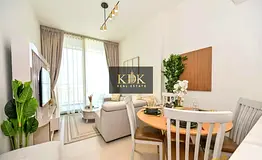 Furnished 1BR Apartment | Downtown City View | Binghatti Amber JVC