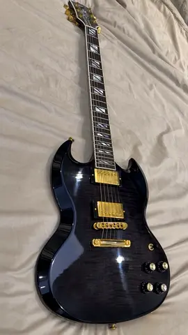 Electric guitar- GIBSON SG SUPREME (translucent ebony burst) for sale
