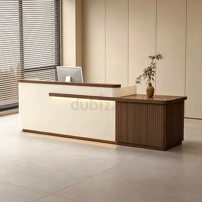 Modern Two-Tone Reception Desk