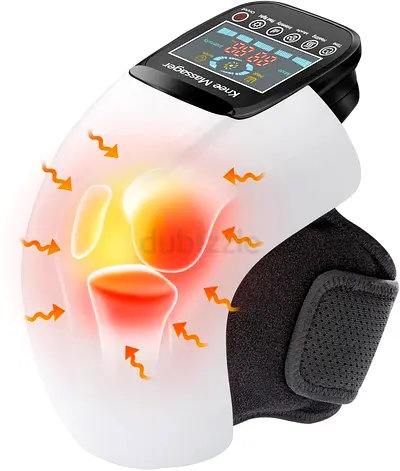 4-in-1 Knee Massager – Deep Heat, Red Light, Vibration 3D Massage, Cordless
