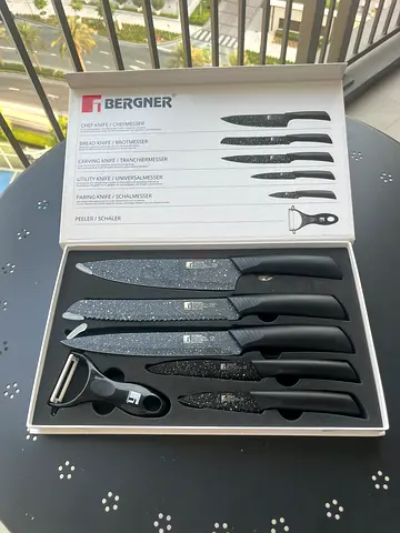 Set Knife Bergner 6 units New