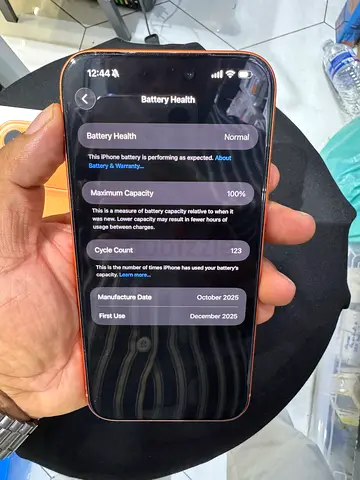 iPhone (Good Condition) — Battery Health 100% — Copper/Gold finish