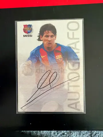 Lionel Messi 2004-05 Panini Sports Mega Cracks Barca Campeon RC Rookie Card JP