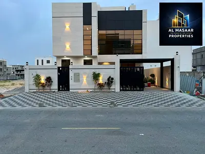 An unmissable opportunity in Al Bahia! A luxurious 6-bedroom villa with a rooftop terrace, including registration fees and full air conditioning. Prim
