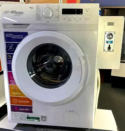 Super General 7kg Commercial Coin operated Washing Machine – High Performance brand New