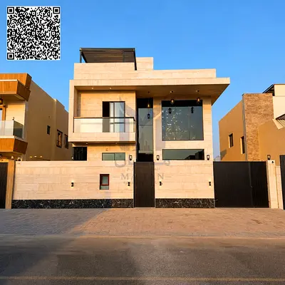 Ultra Luxury 5 Master Bedroom Villa for Sale in Al Helio 2, Ajman | O General Central AC | Stone & Marble Finish | Freehold | Rooftop Terrace