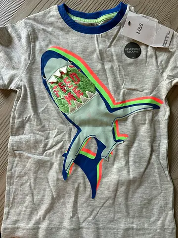 Kids grey mix t shirt - size 4-5 years, brand new with tags