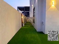 Luxury villa in Al-Hiliyo | Corner plot with two stone facades, prime location and large setback, pr
