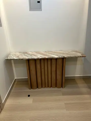 Stunning Marble Console table with wooden stand