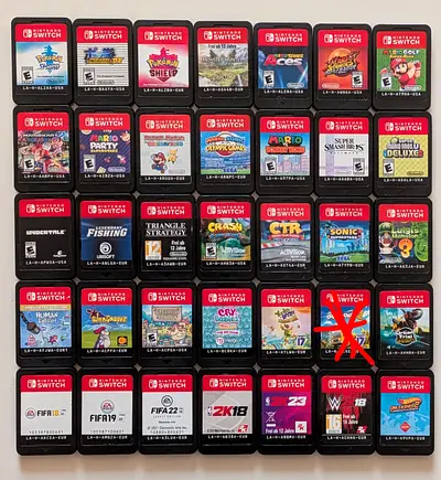 Nintendo Switch Games pokemon Mario Luigi sonic monster hunter fishing crash ctr overcooked fifa fc