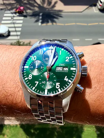 IWC Pilot Chronograph 41 Green Dial | Ref. IW388104 | Mint like new condition