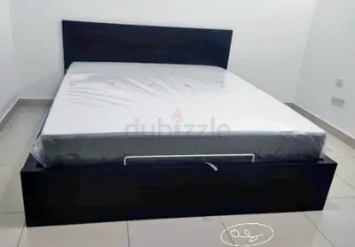 IKEA hydraulic king size bed frame with storage inside full bed frame with IKEA mattress 180×200cm