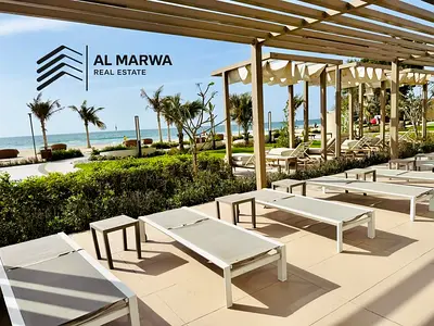 Private Beach || Luxurious 3BR + Maids Room || Big Terrace || Chiller Free || All Amenities Free