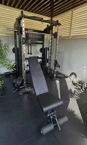 Multi-functional Smith Machine and Weight Bench Home Gym Set