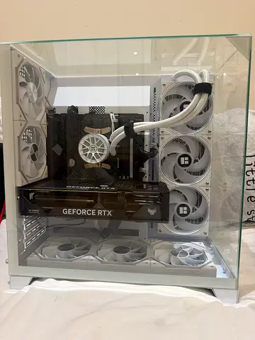 Ryzen 5 5600x 
Asus tuf gaming RTX 4060 Ti OC
XPG 16 GB RAM 
Asus tuf B450m gaming 
512 nvme m.2 gen
