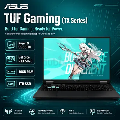 【New Stock】ASUS TX R9 9955HX + RTX 5070 + 16GB DDR5 + 1TB SSD + 165HZ + 2560*1600