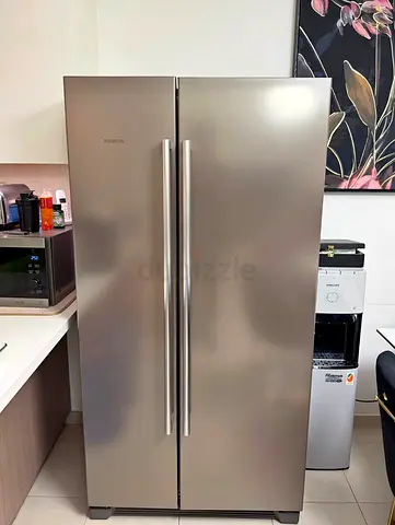 Siemens American Side-by-Side Refrigerator - Stainless Steel, Excellent Condition