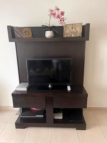 Dark Wood Entertainment Center / TV Unit without TV