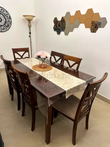 Wood Dining table set