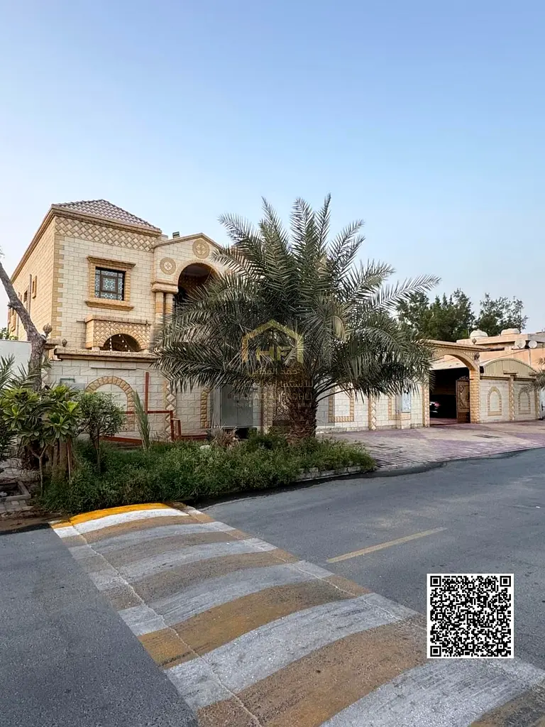 Luxury villa for sale with super deluxe finishing in Ajman. The villa includes electricity, water,