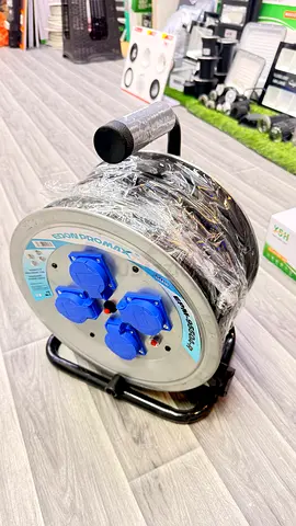 Heavy-duty Extension Cable Reel with Multiple Sockets