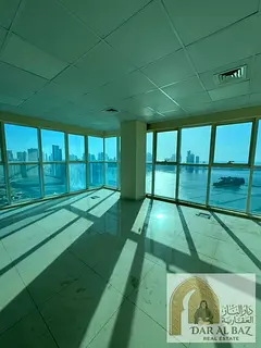 Office for Annual Rent in Sharjah | 2 Months Free | Prime Location | Free A/C | Direct Sea View | Fl