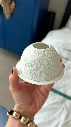 Bernardaud Porcelain Votive light (Lithophanie) - D 13 cm