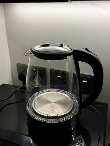 Glass Electric Kettle with LED Base - 1.7L (Good Condition)