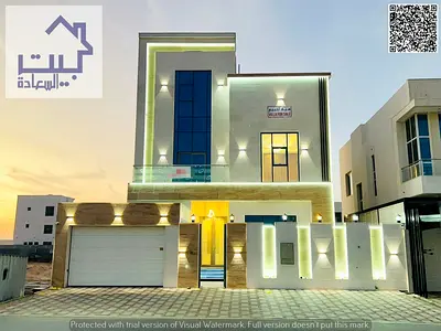 Modern villa Brand new for rent in Al Bahia_Ajman (2 floors + rooftop) near all services, Mohammed Bin Zayed Rd. Ready to move in.