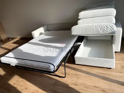 Ikea vimle L shape sofa bed with mattress