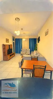 Furnished one-bedroom apartment in Ajman One Towers, including bills, internet, parking, and swimmin