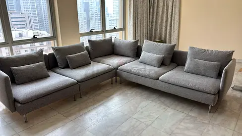 Ikea light corner sofa