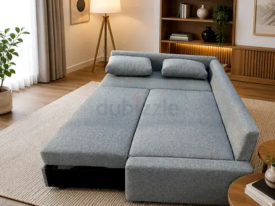 Storage Sofa Cum Bed – Comfortable 3-seater by day and a spacious bed by night. Large under-seat sto