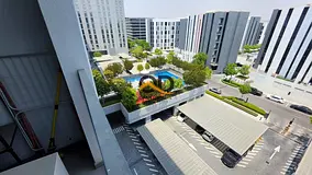 Cheapest offer Gated community 1bedroom big hall only 48k with belcony pool view gym pool and covere