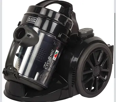 Black Decker Cyclonic Bagless Vacuum Cleaner - Compact Canister