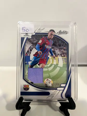 Sergino dest Barcelona Jersey Patch Trading Card (Encapsulated)