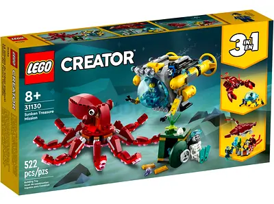 LEGO Creator 31130 Sunken Treasure Mission - 522 pcs, 3-in-1