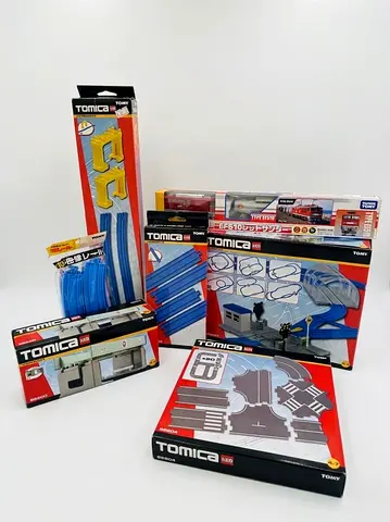 Tomica Train  Track  Accessories Lot - Tracks, Bridges, Stations (Multiple Sets)