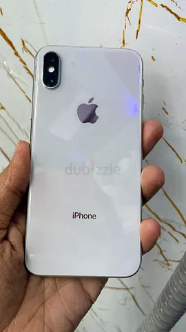 Apple iPhone x white - Good Working Condition, Back Glass Visible