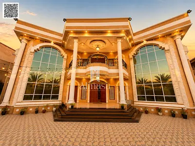 Luxury Palace for Sale in Al Mowaihat 3 | 10,000 SQFT Land | 8,000 SQFT BUA | 7 Master Bedrooms | 2 Floors | 4 Stores | Fully Furnished | Private Mosque | Water, Electricity & Central AC Included
