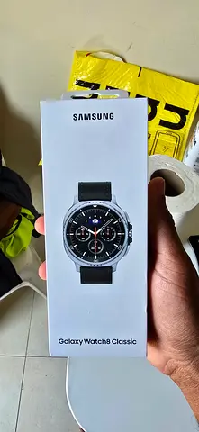 Samsung Galaxy Watch8 Classic 46mm UAE with Samsung Warranty with Spigen Tempered glass with case.