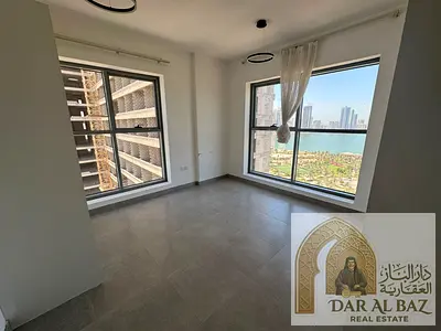 Two-bedroom apartment for annual rent in Al Majaz 2, Sharjah. Features a stunning sea view and built-in wardrobes. A fantastic opportunity for comfort