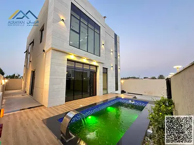 Villa with a large yard and outdoor seating area, freehold ownership including registration fees