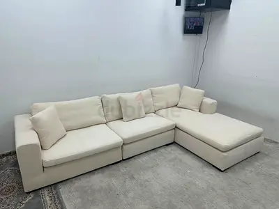 Selling Marina home feather filled lshape sofa
