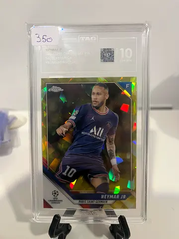 Neymar Jr. 2021 Topps Chrome Prizm /99 PSA 10 - Graded Soccer Card