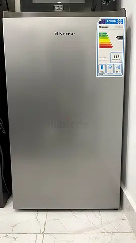 Hisense Single Door Refrigerator - Compact Silver, Good Condition