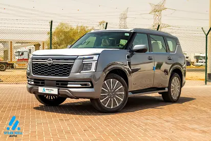 Nissan Patrol LE PLATINUM CITY 2026 | GCC | 3.5L V6 | AWD | 9AT | Red Interior | Height Control | Ex