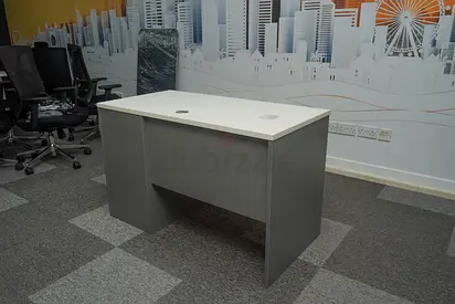 White Modern Office Table For Sale