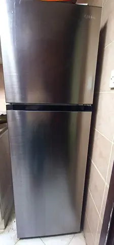 Top Freezer Stainless Steel Refrigerator - Good Condition